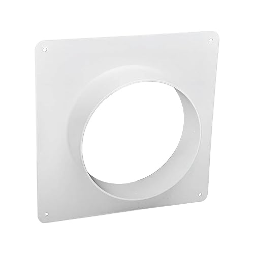 JSIXASO Wandflansch für Lüftungssystem Montage Rundrohr PVC Verbinder Wandflansch Verbinder für Lüftungsrohr(Weiß 150mm) von JSIXASO