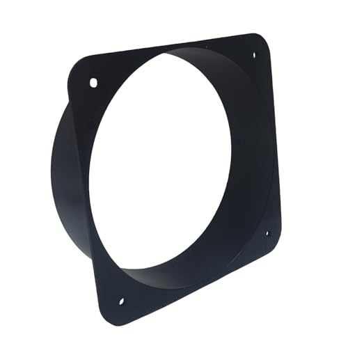 JSIXASO Wandflansch für Lüftungssystem Montage Rundrohr PVC Verbinder Wandflansch Verbinder für Lüftungsrohr(Schwarz 150mm) von JSIXASO