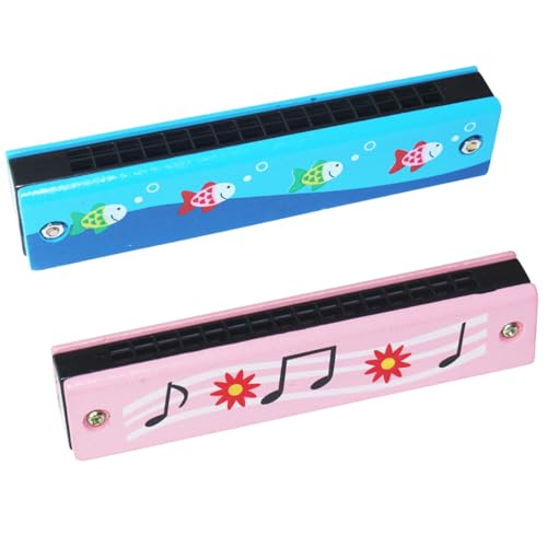 JSKWIKE 2 Pcs Mundharmonika Kinder Harmonica for Children Children's Harmonica Mundharmonika Kinder Harmonica Toy AnfäNger für Anfänger Profis Spielzeug Geschenke für Kinder von JSKWIKE