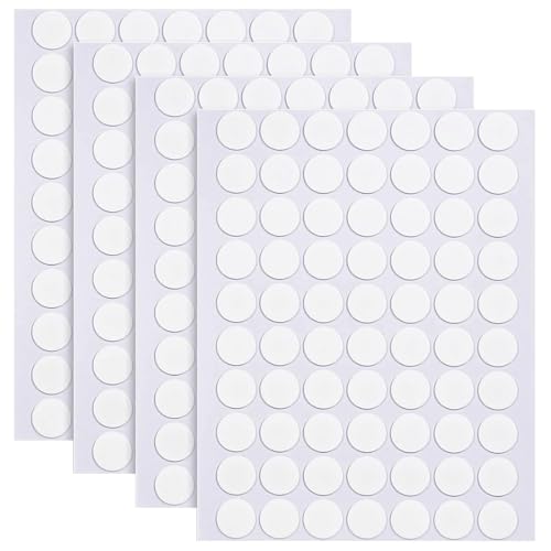 JSKWIKE 280 Pcs Doppelseitige Klebepunkte Transparente Doppelseitige Klebeband aus Acryl Abnehmbare Keine Spuren Selbstklebend Wasserdichte Punktaufkleber zum Kunststoffe Holz Glas von JSKWIKE