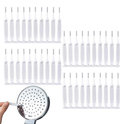 JSKWIKE 40 Pcs Mini Reinigungsbürste Duschkopf Reinigungsbürste Multifunktionale Spaltreinigung Bürste Handy Loch Reinigungsbürste für Duschkopf Handyloch von JSKWIKE