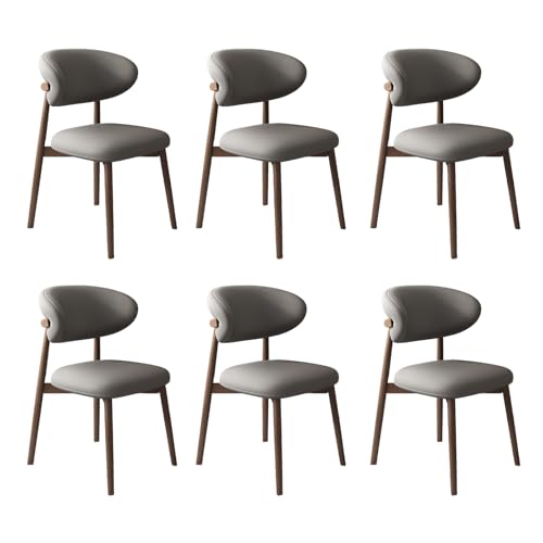 JSLJDM Esszimmerstuhl Moderner 4 Stück Set,Küchenstuhl mit Rückenlehne Polsterstühle mit Holzbeinen,Esszimmerstühle für Esszimmer Wohnzimmer Schlafzimmer Küche Rezeption(Weiß,2er Set) von JSLJDM