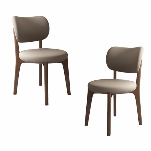 JSLJDM Esszimmerstuhl Moderner 4 Stück Set,Küchenstuhl mit Rückenlehne Polsterstühle mit Holzbeinen,Esszimmerstühle für Esszimmer Wohnzimmer Schlafzimmer Küche Rezeption(Weiß,2er Set) von JSLJDM