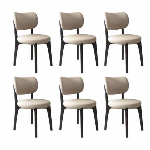 JSLJDM Esszimmerstuhl Moderner 4 Stück Set,Küchenstuhl mit Rückenlehne Polsterstühle mit Holzbeinen,Esszimmerstühle für Esszimmer Wohnzimmer Schlafzimmer Küche Rezeption(Weiß,2er Set) von JSLJDM