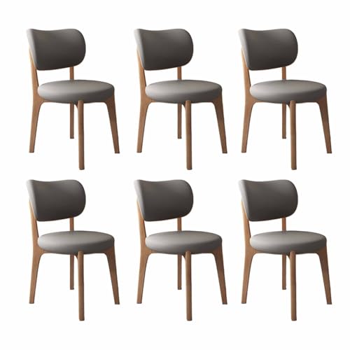 JSLJDM Esszimmerstuhl Moderner 4 Stück Set,Küchenstuhl mit Rückenlehne Polsterstühle mit Holzbeinen,Esszimmerstühle für Esszimmer Wohnzimmer Schlafzimmer Küche Rezeption(Weiß,2er Set) von JSLJDM