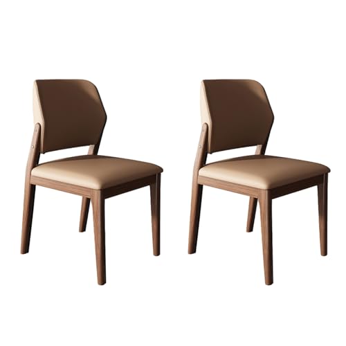 JSLJDM Esszimmerstuhl Moderner 4 Stück Set,Küchenstuhl mit Rückenlehne Polsterstühle mit Holzbeinen,Esszimmerstühle für Esszimmer Wohnzimmer Schlafzimmer Küche Rezeption(Weiß,2er Set) von JSLJDM