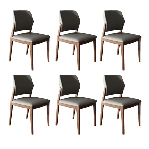 JSLJDM Esszimmerstuhl Moderner 4 Stück Set,Küchenstuhl mit Rückenlehne Polsterstühle mit Holzbeinen,Esszimmerstühle für Esszimmer Wohnzimmer Schlafzimmer Küche Rezeption(Weiß,2er Set) von JSLJDM