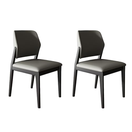 JSLJDM Esszimmerstuhl Moderner 4 Stück Set,Küchenstuhl mit Rückenlehne Polsterstühle mit Holzbeinen,Esszimmerstühle für Esszimmer Wohnzimmer Schlafzimmer Küche Rezeption(Weiß,2er Set) von JSLJDM