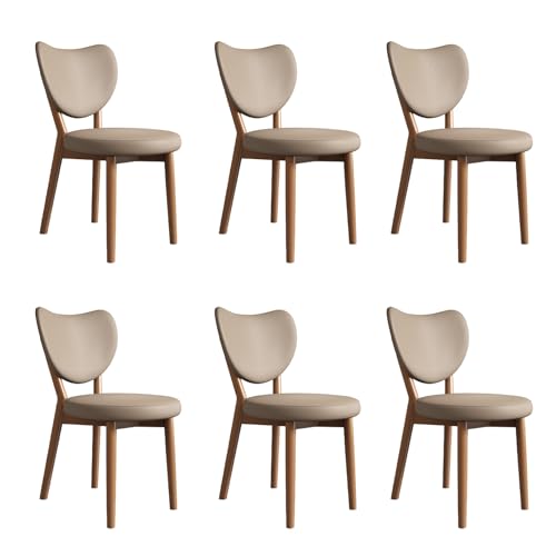 JSLJDM Esszimmerstuhl Moderner 4 Stück Set,Küchenstuhl mit Rückenlehne Polsterstühle mit Holzbeinen,Esszimmerstühle für Esszimmer Wohnzimmer Schlafzimmer Küche Rezeption(Weiß,2er Set) von JSLJDM