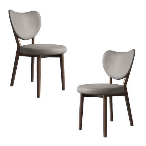 JSLJDM Esszimmerstuhl Moderner 4 Stück Set,Küchenstuhl mit Rückenlehne Polsterstühle mit Holzbeinen,Esszimmerstühle für Esszimmer Wohnzimmer Schlafzimmer Küche Rezeption(Weiß,2er Set) von JSLJDM