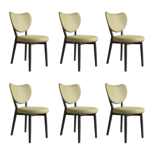 JSLJDM Esszimmerstuhl Moderner 4 Stück Set,Küchenstuhl mit Rückenlehne Polsterstühle mit Holzbeinen,Esszimmerstühle für Esszimmer Wohnzimmer Schlafzimmer Küche Rezeption(Weiß,2er Set) von JSLJDM