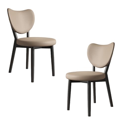 JSLJDM Esszimmerstuhl Moderner 4 Stück Set,Küchenstuhl mit Rückenlehne Polsterstühle mit Holzbeinen,Esszimmerstühle für Esszimmer Wohnzimmer Schlafzimmer Küche Rezeption(Weiß,2er Set) von JSLJDM