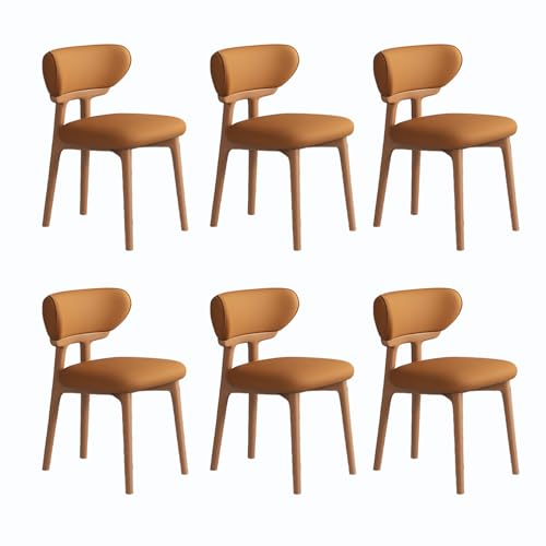 JSLJDM Esszimmerstuhl Moderner 4 Stück Set,Küchenstuhl mit Rückenlehne Polsterstühle mit Holzbeinen,Esszimmerstühle für Esszimmer Wohnzimmer Schlafzimmer Küche Rezeption(Weiß,2er Set) von JSLJDM