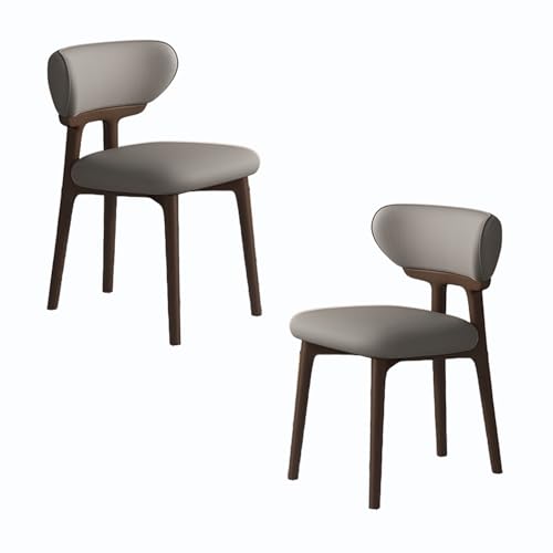 JSLJDM Esszimmerstuhl Moderner 4 Stück Set,Küchenstuhl mit Rückenlehne Polsterstühle mit Holzbeinen,Esszimmerstühle für Esszimmer Wohnzimmer Schlafzimmer Küche Rezeption(Weiß,2er Set) von JSLJDM