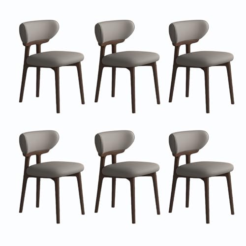 JSLJDM Esszimmerstuhl Moderner 4 Stück Set,Küchenstuhl mit Rückenlehne Polsterstühle mit Holzbeinen,Esszimmerstühle für Esszimmer Wohnzimmer Schlafzimmer Küche Rezeption(Weiß,2er Set) von JSLJDM