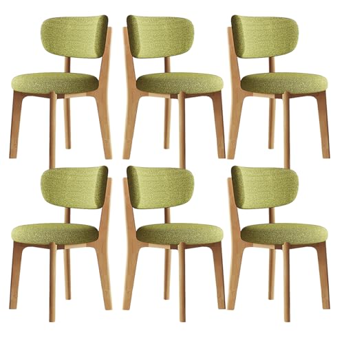 JSLJDM Esszimmerstuhl Moderner 4 Stück Set,Küchenstuhl mit Rückenlehne Polsterstühle mit Holzbeinen,Esszimmerstühle für Esszimmer Wohnzimmer Schlafzimmer Küche Rezeption(Weiß,2er Set) von JSLJDM