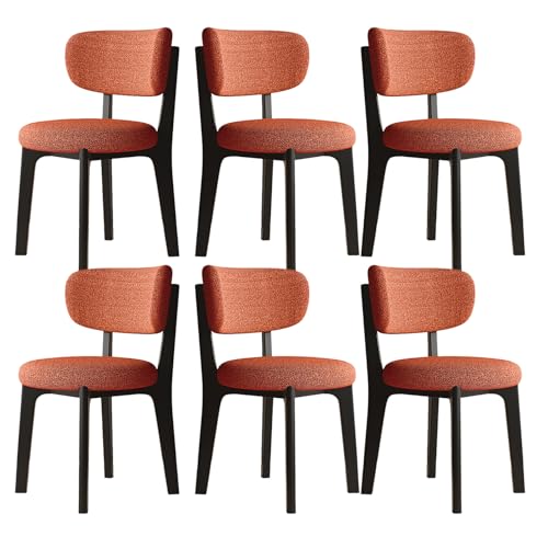 JSLJDM Esszimmerstuhl Moderner 4 Stück Set,Küchenstuhl mit Rückenlehne Polsterstühle mit Holzbeinen,Esszimmerstühle für Esszimmer Wohnzimmer Schlafzimmer Küche Rezeption(Weiß,2er Set) von JSLJDM