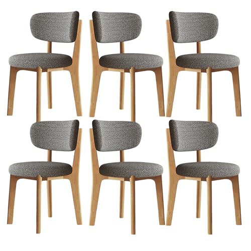 JSLJDM Esszimmerstuhl Moderner 4 Stück Set,Küchenstuhl mit Rückenlehne Polsterstühle mit Holzbeinen,Esszimmerstühle für Esszimmer Wohnzimmer Schlafzimmer Küche Rezeption(Weiß,2er Set) von JSLJDM