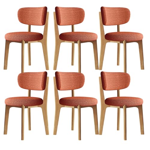 JSLJDM Esszimmerstuhl Moderner 4 Stück Set,Küchenstuhl mit Rückenlehne Polsterstühle mit Holzbeinen,Esszimmerstühle für Esszimmer Wohnzimmer Schlafzimmer Küche Rezeption(Weiß,2er Set) von JSLJDM