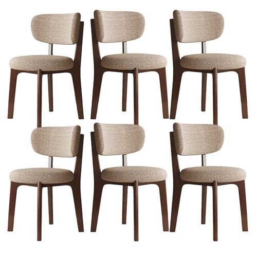 JSLJDM Esszimmerstuhl Moderner 4 Stück Set,Küchenstuhl mit Rückenlehne Polsterstühle mit Holzbeinen,Esszimmerstühle für Esszimmer Wohnzimmer Schlafzimmer Küche Rezeption(Weiß,2er Set) von JSLJDM