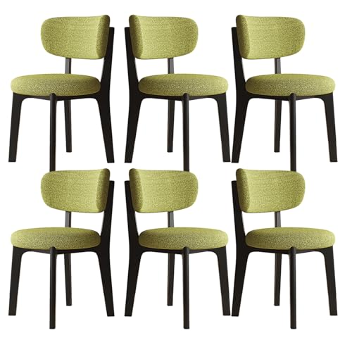 JSLJDM Esszimmerstuhl Moderner 4 Stück Set,Küchenstuhl mit Rückenlehne Polsterstühle mit Holzbeinen,Esszimmerstühle für Esszimmer Wohnzimmer Schlafzimmer Küche Rezeption(Weiß,2er Set) von JSLJDM