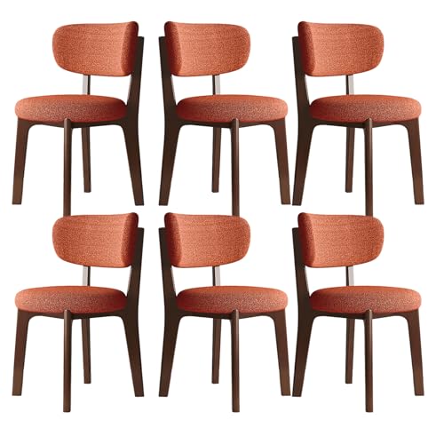 JSLJDM Esszimmerstuhl Moderner 4 Stück Set,Küchenstuhl mit Rückenlehne Polsterstühle mit Holzbeinen,Esszimmerstühle für Esszimmer Wohnzimmer Schlafzimmer Küche Rezeption(Weiß,2er Set) von JSLJDM