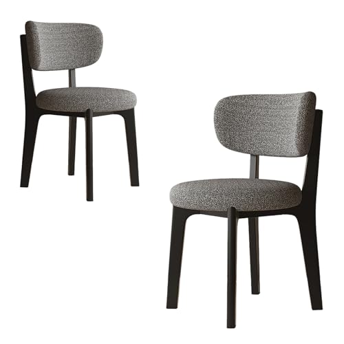 JSLJDM Esszimmerstuhl Moderner 4 Stück Set,Küchenstuhl mit Rückenlehne Polsterstühle mit Holzbeinen,Esszimmerstühle für Esszimmer Wohnzimmer Schlafzimmer Küche Rezeption(Weiß,2er Set) von JSLJDM