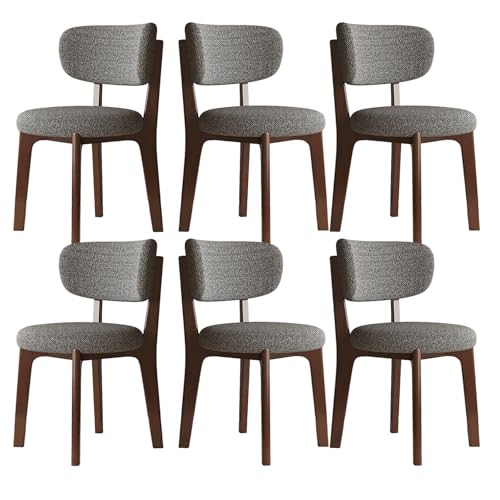 JSLJDM Esszimmerstuhl Moderner 4 Stück Set,Küchenstuhl mit Rückenlehne Polsterstühle mit Holzbeinen,Esszimmerstühle für Esszimmer Wohnzimmer Schlafzimmer Küche Rezeption(Weiß,2er Set) von JSLJDM