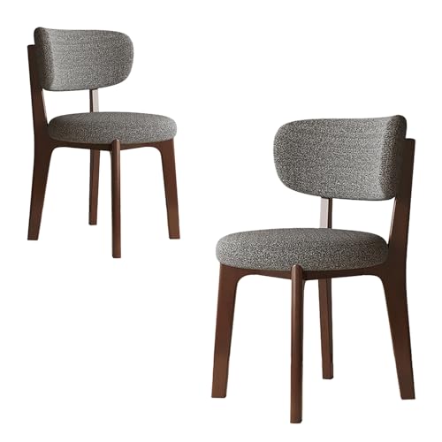 JSLJDM Esszimmerstuhl Moderner 4 Stück Set,Küchenstuhl mit Rückenlehne Polsterstühle mit Holzbeinen,Esszimmerstühle für Esszimmer Wohnzimmer Schlafzimmer Küche Rezeption(Weiß,2er Set) von JSLJDM
