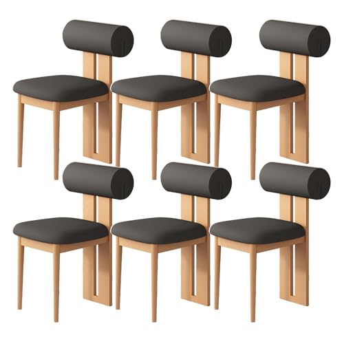 JSLJDM Esszimmerstuhl Moderner 4 Stück Set,Küchenstuhl mit Rückenlehne Polsterstühle mit Holzbeinen,Esszimmerstühle für Esszimmer Wohnzimmer Schlafzimmer Küche Rezeption(Weiß,2er Set) von JSLJDM