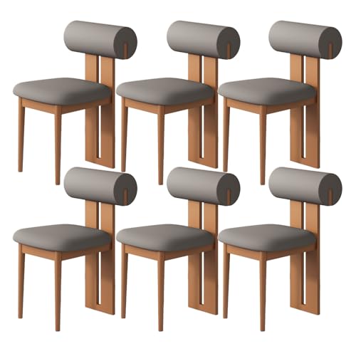 JSLJDM Esszimmerstuhl Moderner 4 Stück Set,Küchenstuhl mit Rückenlehne Polsterstühle mit Holzbeinen,Esszimmerstühle für Esszimmer Wohnzimmer Schlafzimmer Küche Rezeption(Weiß,2er Set) von JSLJDM