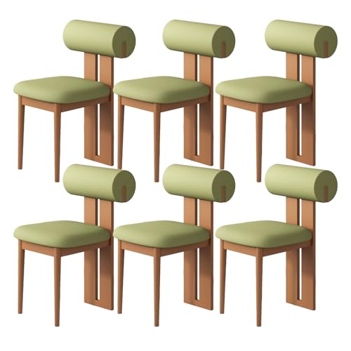 JSLJDM Esszimmerstuhl Moderner 4 Stück Set,Küchenstuhl mit Rückenlehne Polsterstühle mit Holzbeinen,Esszimmerstühle für Esszimmer Wohnzimmer Schlafzimmer Küche Rezeption(Weiß,2er Set) von JSLJDM