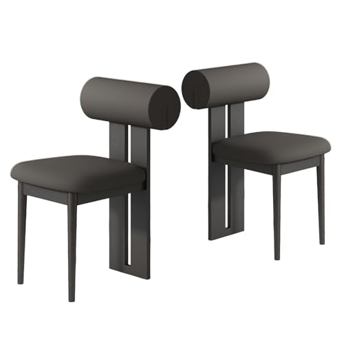JSLJDM Esszimmerstuhl Moderner 4 Stück Set,Küchenstuhl mit Rückenlehne Polsterstühle mit Holzbeinen,Esszimmerstühle für Esszimmer Wohnzimmer Schlafzimmer Küche Rezeption(Weiß,2er Set) von JSLJDM