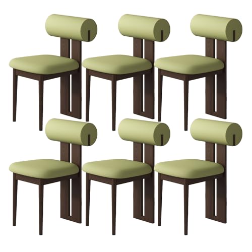 JSLJDM Esszimmerstuhl Moderner 4 Stück Set,Küchenstuhl mit Rückenlehne Polsterstühle mit Holzbeinen,Esszimmerstühle für Esszimmer Wohnzimmer Schlafzimmer Küche Rezeption(Weiß,2er Set) von JSLJDM