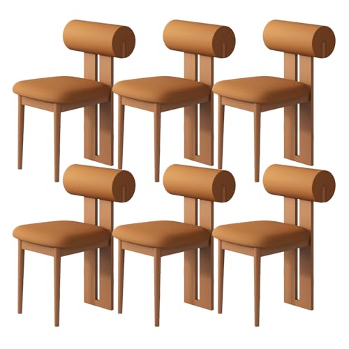 JSLJDM Esszimmerstuhl Moderner 4 Stück Set,Küchenstuhl mit Rückenlehne Polsterstühle mit Holzbeinen,Esszimmerstühle für Esszimmer Wohnzimmer Schlafzimmer Küche Rezeption(Weiß,2er Set) von JSLJDM