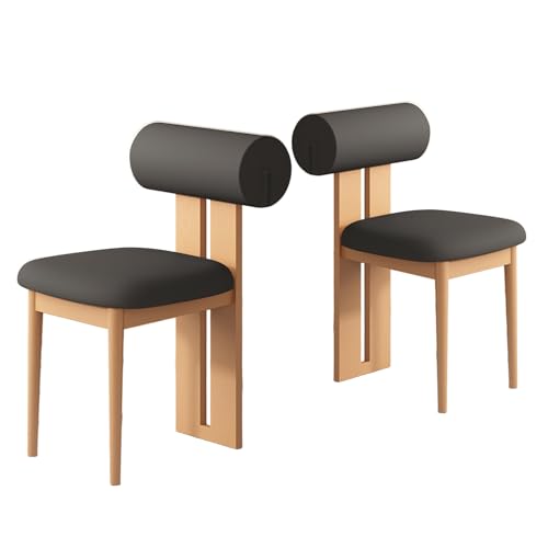 JSLJDM Esszimmerstuhl Moderner 4 Stück Set,Küchenstuhl mit Rückenlehne Polsterstühle mit Holzbeinen,Esszimmerstühle für Esszimmer Wohnzimmer Schlafzimmer Küche Rezeption(Weiß,2er Set) von JSLJDM
