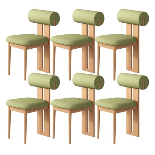 JSLJDM Esszimmerstuhl Moderner 4 Stück Set,Küchenstuhl mit Rückenlehne Polsterstühle mit Holzbeinen,Esszimmerstühle für Esszimmer Wohnzimmer Schlafzimmer Küche Rezeption(Weiß,2er Set) von JSLJDM