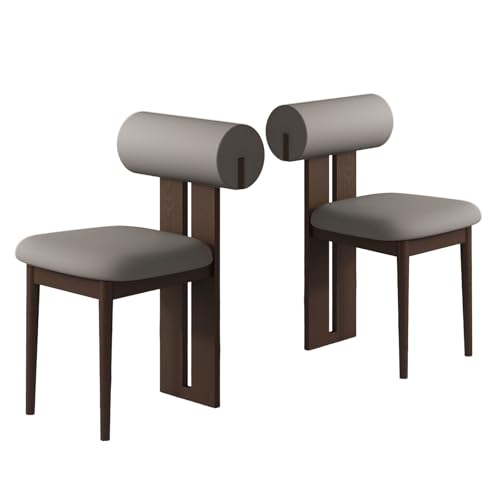 JSLJDM Esszimmerstuhl Moderner 4 Stück Set,Küchenstuhl mit Rückenlehne Polsterstühle mit Holzbeinen,Esszimmerstühle für Esszimmer Wohnzimmer Schlafzimmer Küche Rezeption(Weiß,2er Set) von JSLJDM