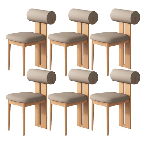 JSLJDM Esszimmerstuhl Moderner 4 Stück Set,Küchenstuhl mit Rückenlehne Polsterstühle mit Holzbeinen,Esszimmerstühle für Esszimmer Wohnzimmer Schlafzimmer Küche Rezeption(Weiß,2er Set) von JSLJDM