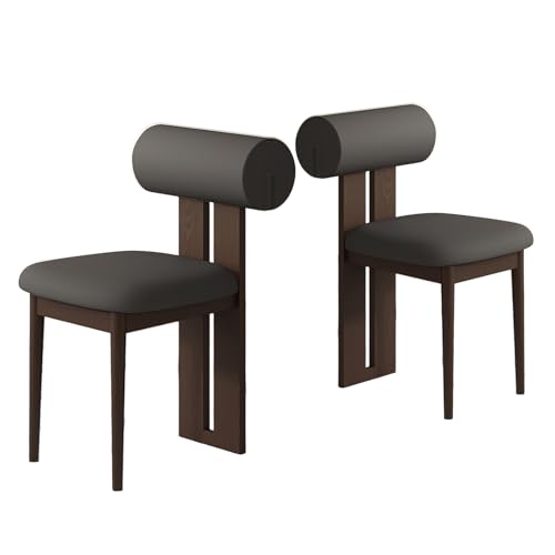 JSLJDM Esszimmerstuhl Moderner 4 Stück Set,Küchenstuhl mit Rückenlehne Polsterstühle mit Holzbeinen,Esszimmerstühle für Esszimmer Wohnzimmer Schlafzimmer Küche Rezeption(Weiß,2er Set) von JSLJDM