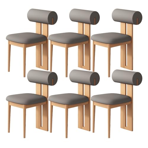 JSLJDM Esszimmerstuhl Moderner 4 Stück Set,Küchenstuhl mit Rückenlehne Polsterstühle mit Holzbeinen,Esszimmerstühle für Esszimmer Wohnzimmer Schlafzimmer Küche Rezeption(Weiß,2er Set) von JSLJDM