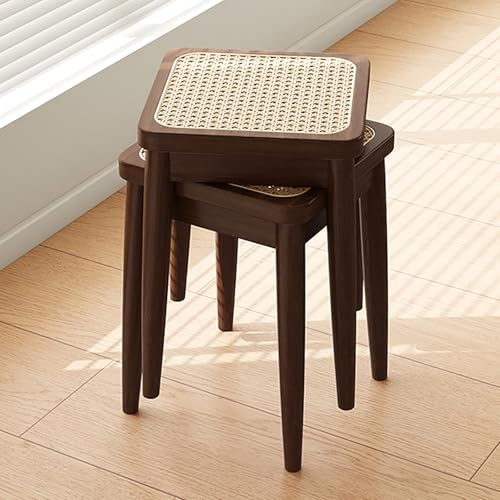 JSLJDM Massivholz Rattanhocker, Esstühle Hocker 2, Dressinghocker, Quadrathocker, stapelbare einfache Hocker, Keine Versammlung erforderlich, Restaurant Standby -Esshocker Walnut 2 JSLJDM Massivholz Rattanhocker, Esstühle Hocker 2, Dressinghocker, Quadrathocker, stapelbare einfache Hocker, Keine Versammlung erforderlich, Restaurant Standby -Esshocker Walnut 2 von JSLJDM