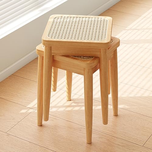 JSLJDM Massivholz Rattanhocker, Esstühle Hocker 2, Dressinghocker, Quadrathocker, stapelbare einfache Hocker, Keine Versammlung erforderlich, Restaurant Standby -Esshocker Wood Color 2 JSLJDM Massivholz Rattanhocker, Esstühle Hocker 2, Dressinghocker, Quadrathocker, stapelbare einfache Hocker, Keine Versammlung erforderlich, Restaurant Standby -Esshocker Wood Color 2 von JSLJDM