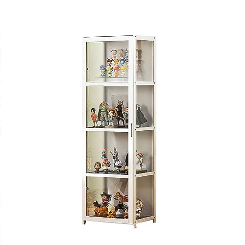 JSLJDM Vitrinenschrank Sammlervitrine Stehend Standvitrine Glasvitrine Acryl Vitrine Standvitrine Acryl Vitrine Doppeltüren Großer Kapazität Sammlervitrine Handgefertigtes Lagerregal für Waren von JSLJDM