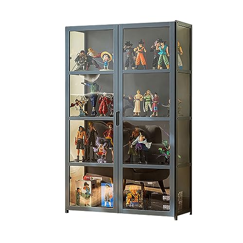 Vitrinenschrank Sammlervitrine Stehend Standvitrine Glasvitrine Acryl Vitrine Standvitrine Acryl Vitrine Doppeltüren Großer Kapazität Sammlervitrine Handgefertigtes Lagerregal für Waren von JSLJDM