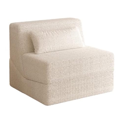 JSLJJBD Klappbares Schlafsofa, umwandelbarer Schlaf-Futon-Sessel, 3-in-1-faltbare Bodenmatratze, Faltbare Schaumstoffmatratze for Wohnzimmer/Schlafsaal/Gästezimmer/Wohnung/kleine Räume(Yellow) von JSLJJBD