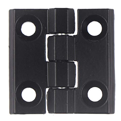 Klapp Hinten Scharniere 1Pc Schwarz Splitter Farbe Nylon Kunststoff Kolben Scharnier Für Holzkasten Möbel Elektroschrank Hardware 40 * 40 * 5Mm-B von JSLTXDY