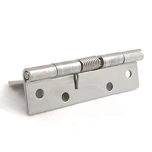 Scharnier Klappe Edelstahl-Federscharniere Automatisches Schließen Rücklaufscharniere Kleine Rückprallscharniere 4 Stück - 4 Zoll (4 Stück) von JSLTXDY