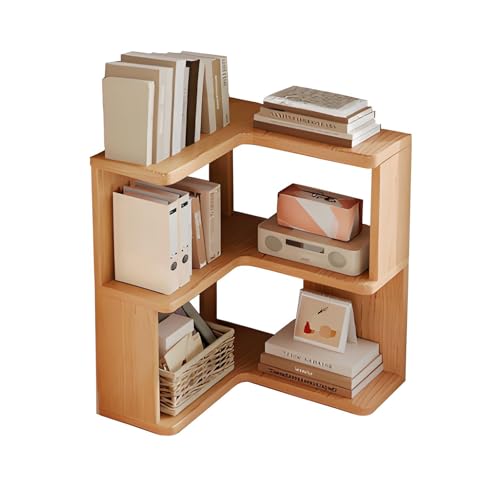 JSLXNDM 5-lagigesbücherregal eckschrank Großes platzsparendes Bücherregal aus Holz geeignet für Wohnzimmer Schlafzimmer Esszimmer und Küche Natürliche Holzfarbe Wood Color 23.6 * 23.6 * 25.9in JSLXNDM 5-lagigesbücherregal eckschrank Großes platzsparendes Bücherregal aus Holz geeignet für Wohnzimmer Schlafzimmer Esszimmer und Küche Natürliche Holzfarbe Wood Color 23.6 * 23.6 * 25.9in von JSLXNDM