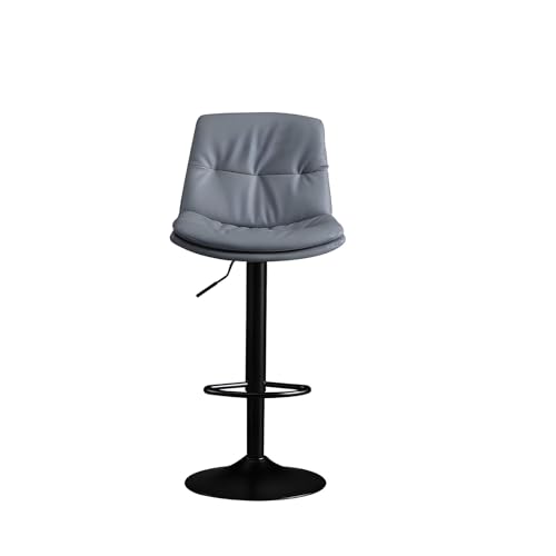 JSLXNDM Anhebbar und drehbar barhocker Vollständiges Kissen mit hochwertigem Nappalederbezug durchdachtes Fußstützen-Design geeignet für Bars und Wohninseln Blue von JSLXNDM